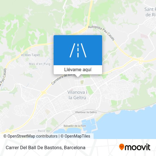 Mapa Carrer Del Ball De Bastons