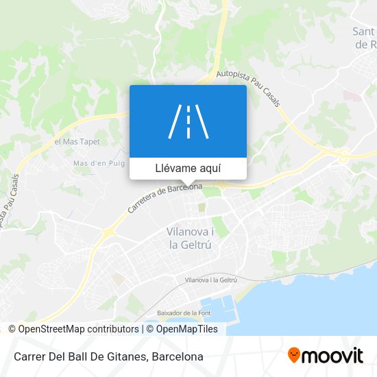 Mapa Carrer Del Ball De Gitanes