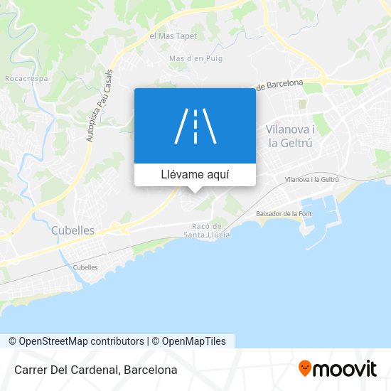 Mapa Carrer Del Cardenal