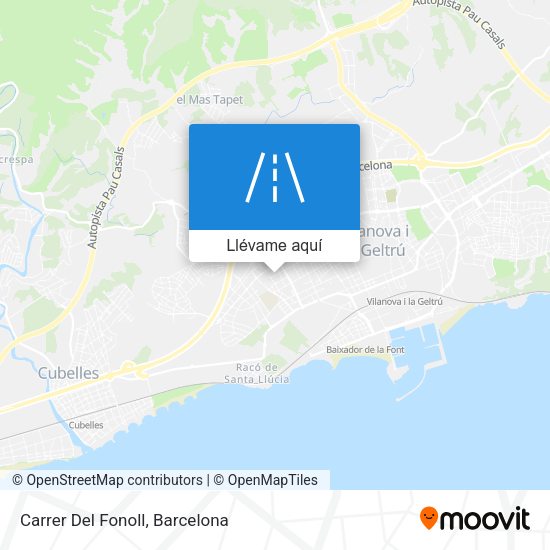 Mapa Carrer Del Fonoll