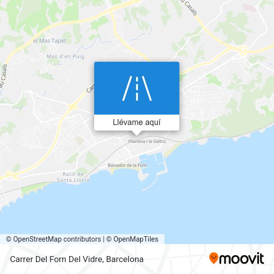 Mapa Carrer Del Forn Del Vidre