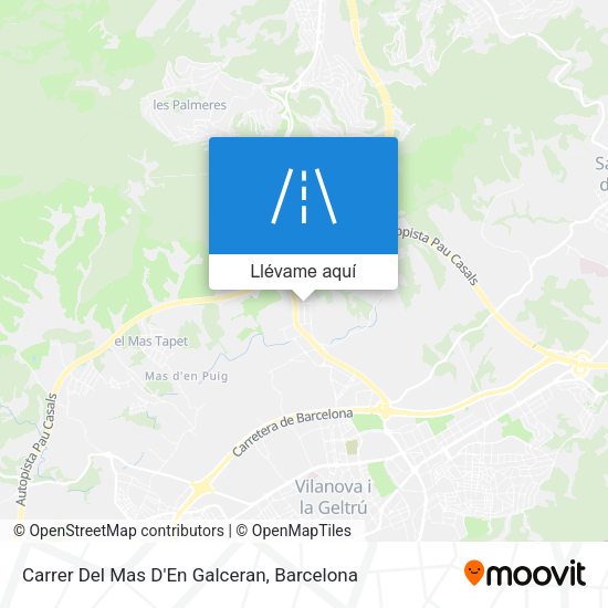 Mapa Carrer Del Mas D'En Galceran