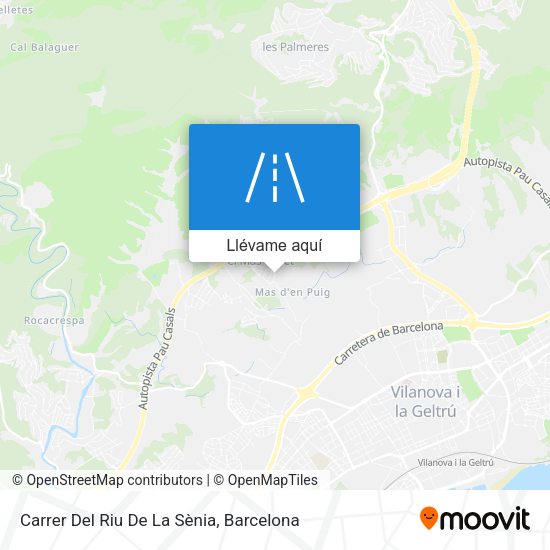Mapa Carrer Del Riu De La Sènia