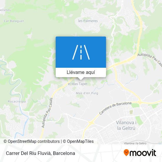 Mapa Carrer Del Riu Fluvià