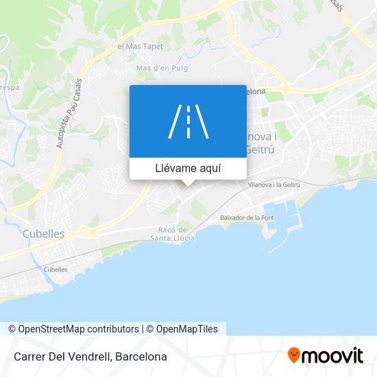 Mapa Carrer Del Vendrell