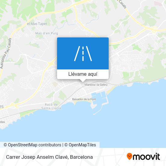Mapa Carrer Josep Anselm Clavé