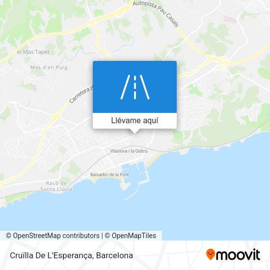 Mapa Cruïlla De L'Esperança