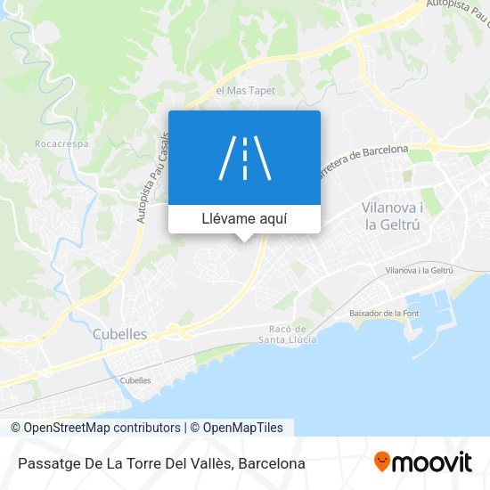 Mapa Passatge De La Torre Del Vallès
