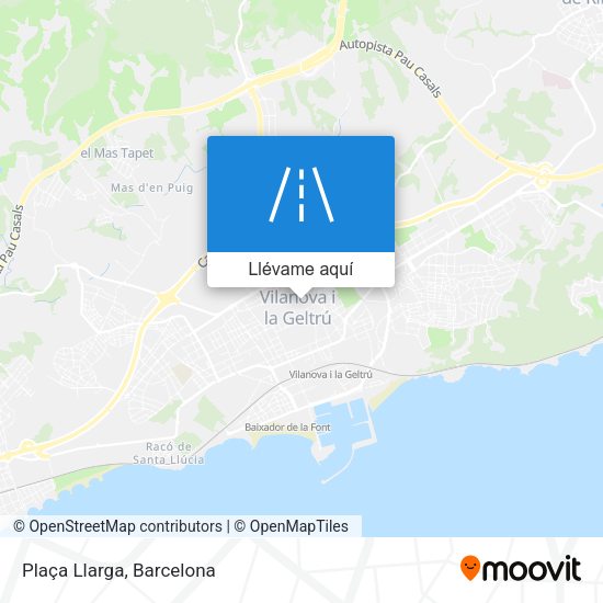 Mapa Plaça Llarga