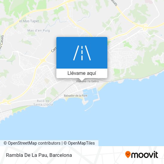 Mapa Rambla De La Pau