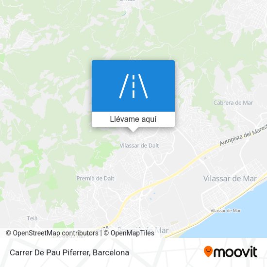 Mapa Carrer De Pau Piferrer