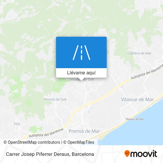 Mapa Carrer Josep Piferrer Deraus