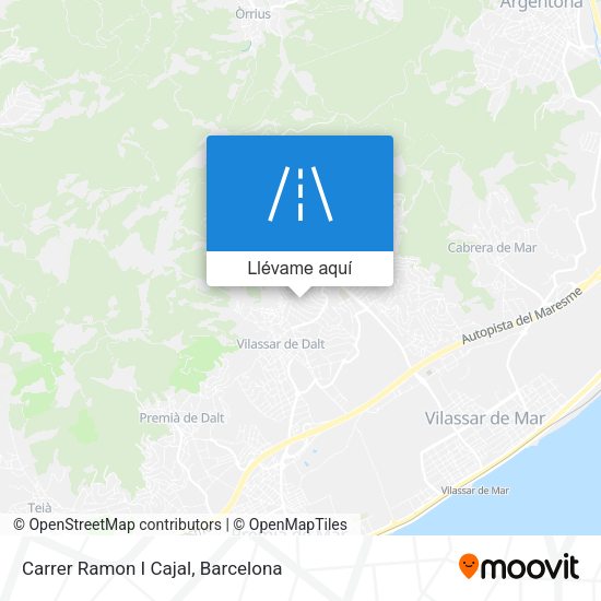 Mapa Carrer Ramon I Cajal
