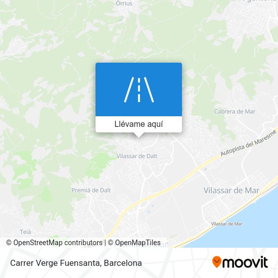 Mapa Carrer Verge Fuensanta