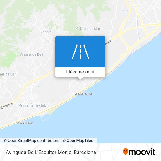 Mapa Avinguda De L'Escultor Monjo