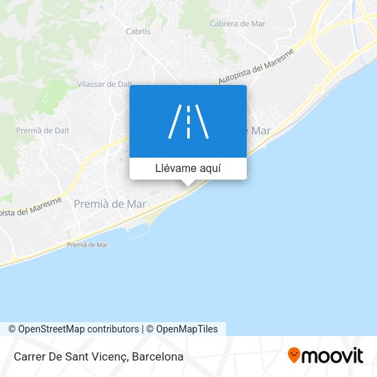 Mapa Carrer De Sant Vicenç
