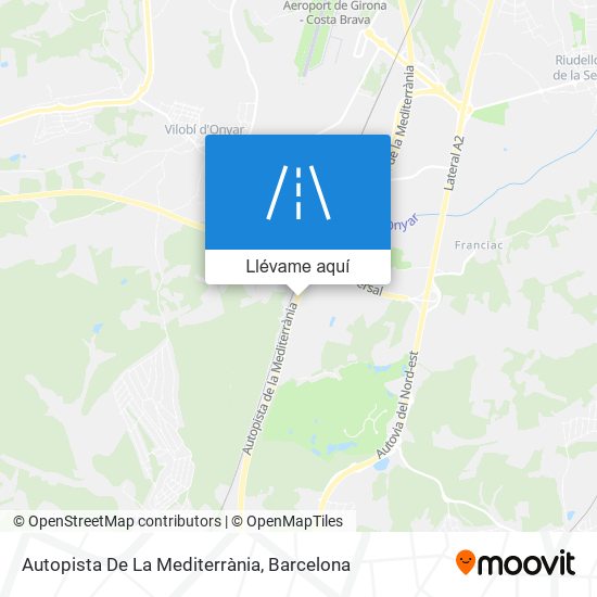Mapa Autopista De La Mediterrània