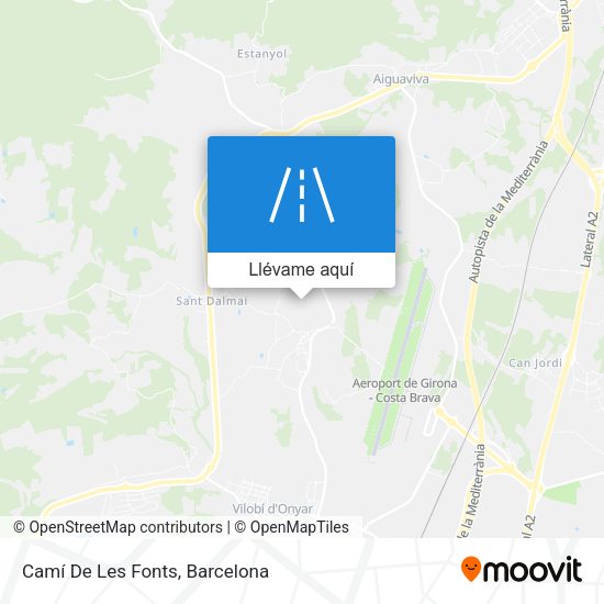 Mapa Camí De Les Fonts