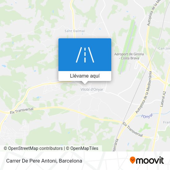 Mapa Carrer De Pere Antoni