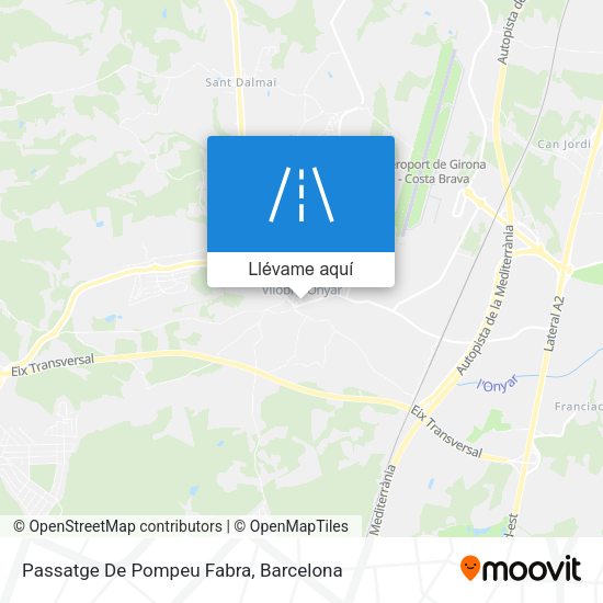 Mapa Passatge De Pompeu Fabra