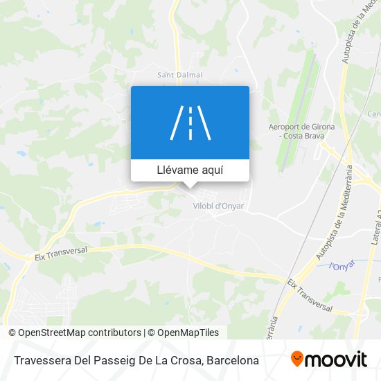 Mapa Travessera Del Passeig De La Crosa