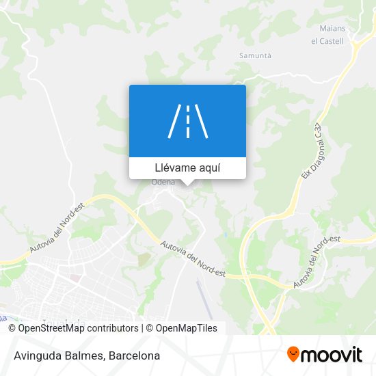 Mapa Avinguda Balmes