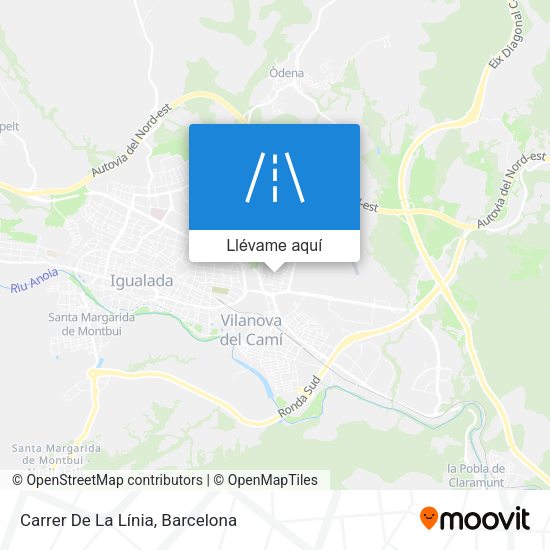 Mapa Carrer De La Línia