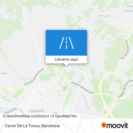 Mapa Carrer De La Tossa