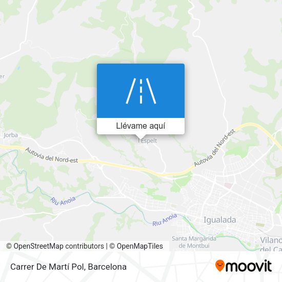 Mapa Carrer De Martí Pol
