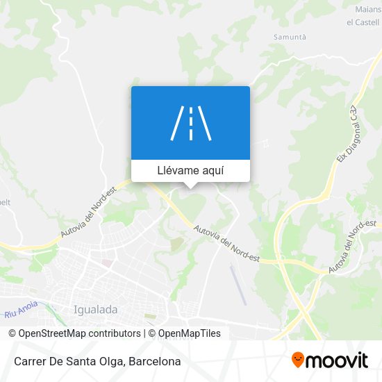 Mapa Carrer De Santa Olga
