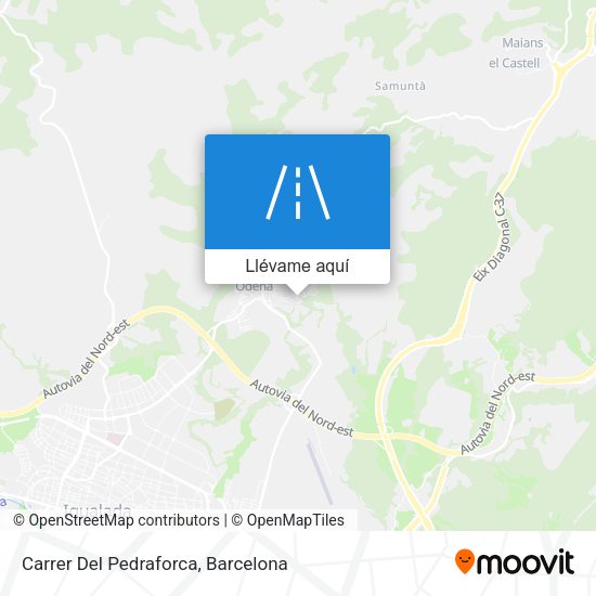 Mapa Carrer Del Pedraforca