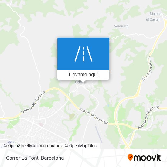 Mapa Carrer La Font