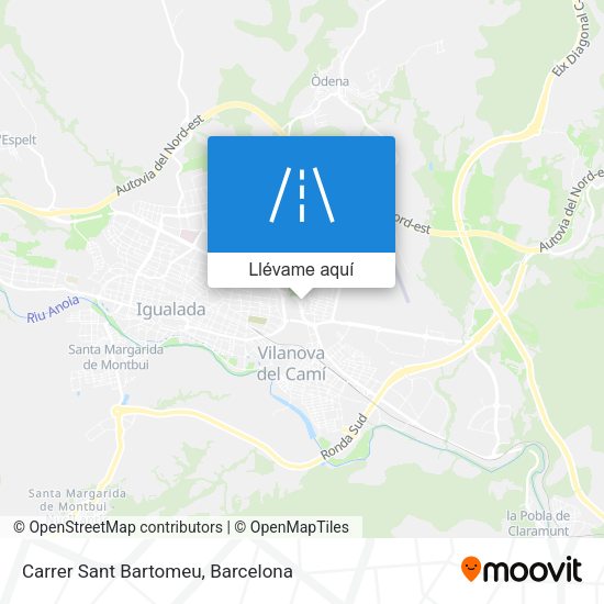 Mapa Carrer Sant Bartomeu