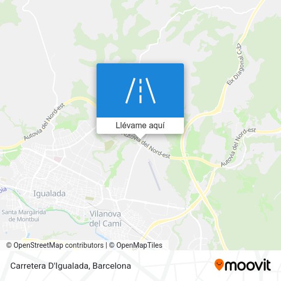 Mapa Carretera D'Igualada