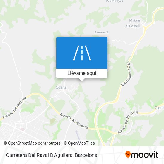 Mapa Carretera Del Raval D'Aguilera