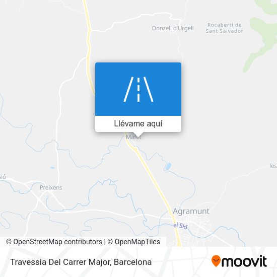 Mapa Travessia Del Carrer Major