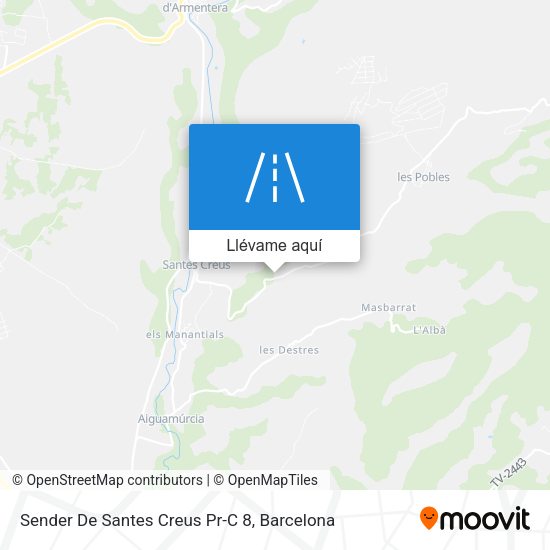 Mapa Sender De Santes Creus Pr-C 8