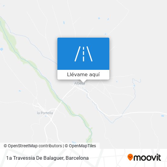 Mapa 1a Travessia De Balaguer