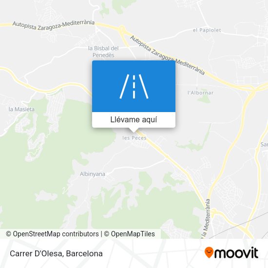 Mapa Carrer D'Olesa