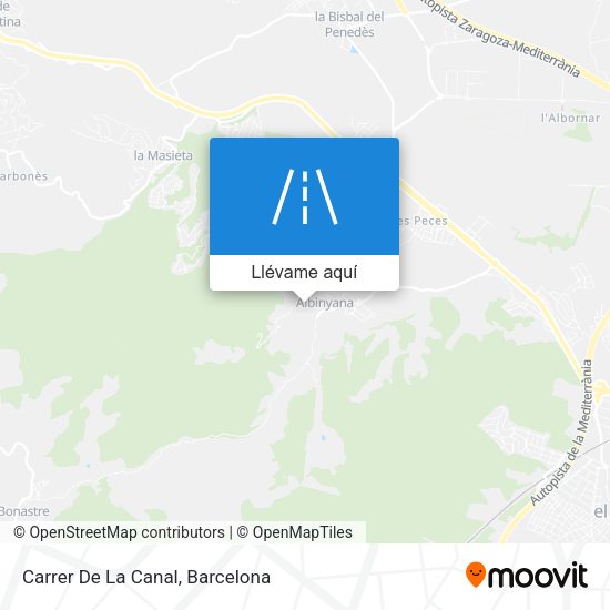 Mapa Carrer De La Canal