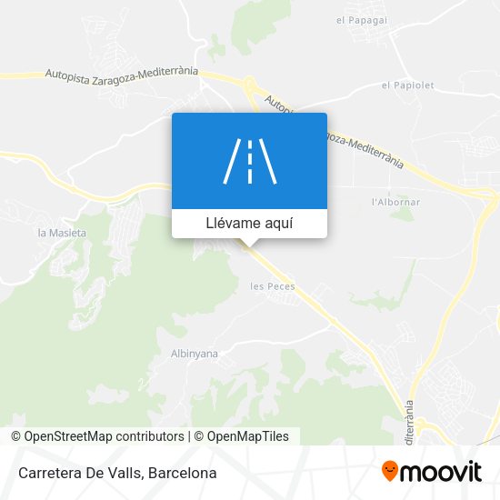 Mapa Carretera De Valls