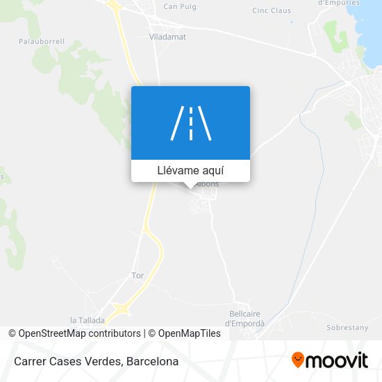 Mapa Carrer Cases Verdes