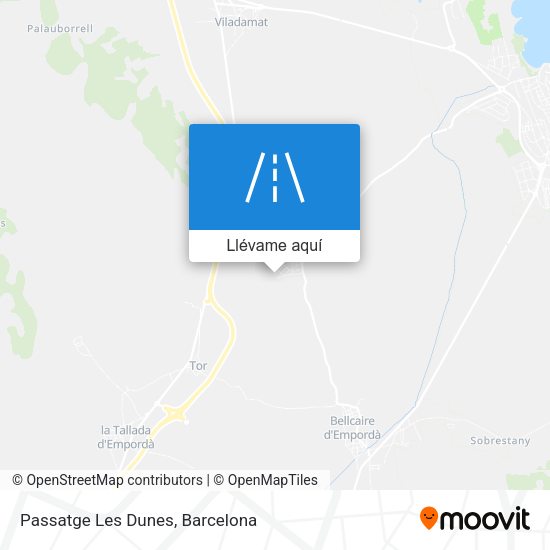 Mapa Passatge Les Dunes