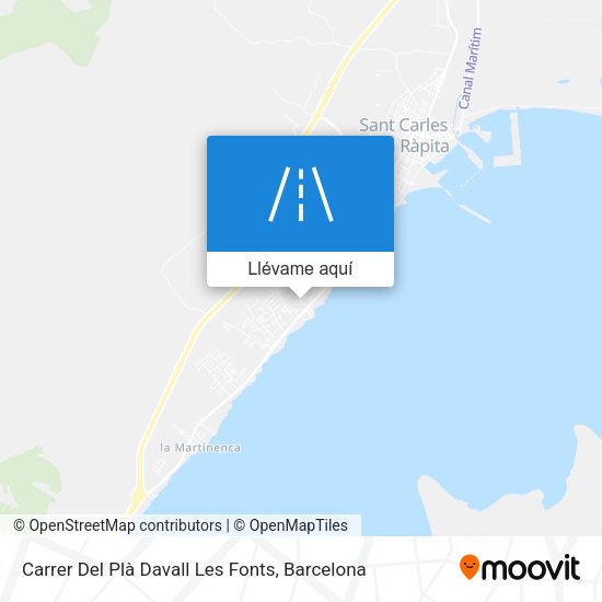 Mapa Carrer Del Plà Davall Les Fonts