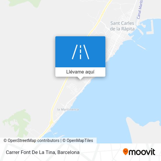 Mapa Carrer Font De La Tina