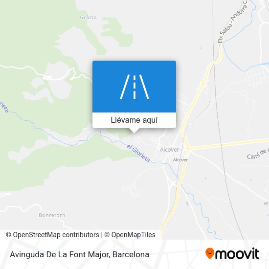 Mapa Avinguda De La Font Major