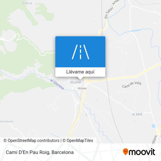 Mapa Camí D'En Pau Roig