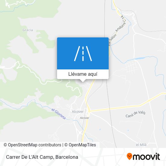 Mapa Carrer De L'Alt Camp