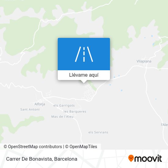 Mapa Carrer De Bonavista