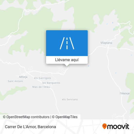 Mapa Carrer De L'Amor